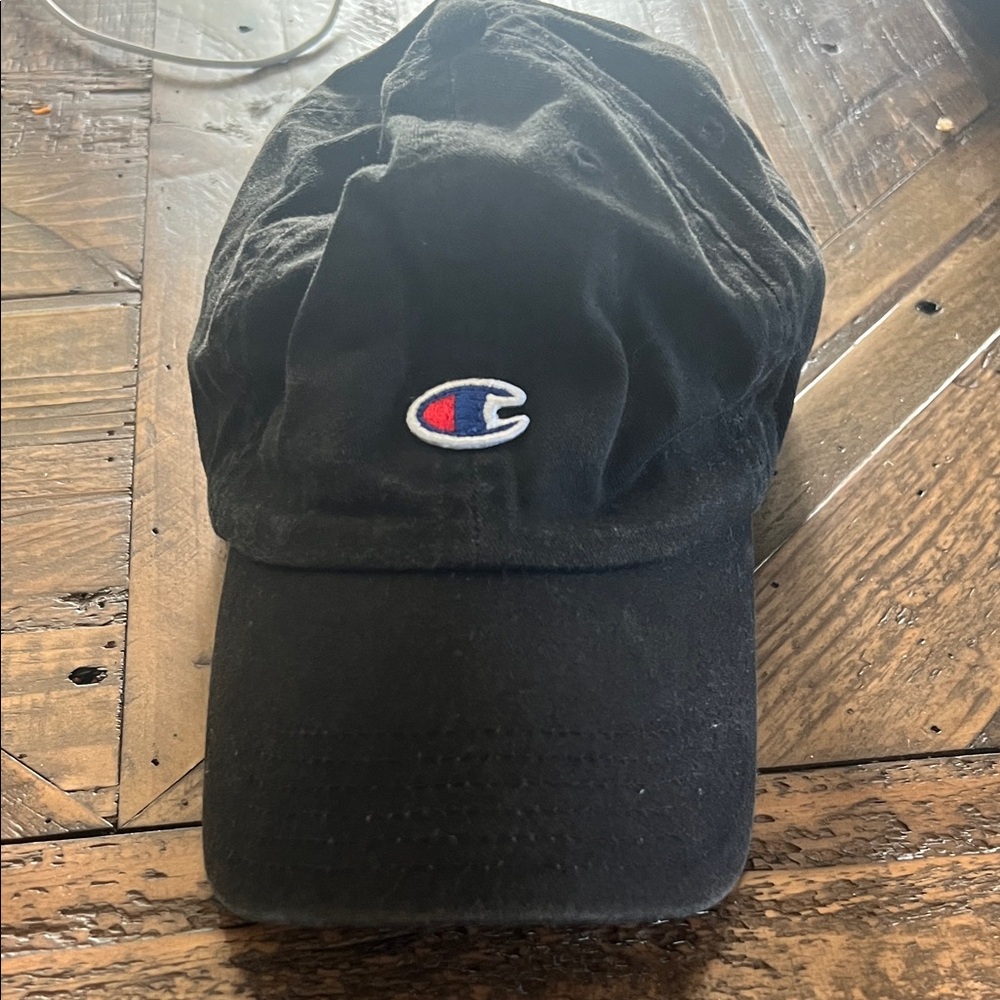 Champion Black Cap with Logo